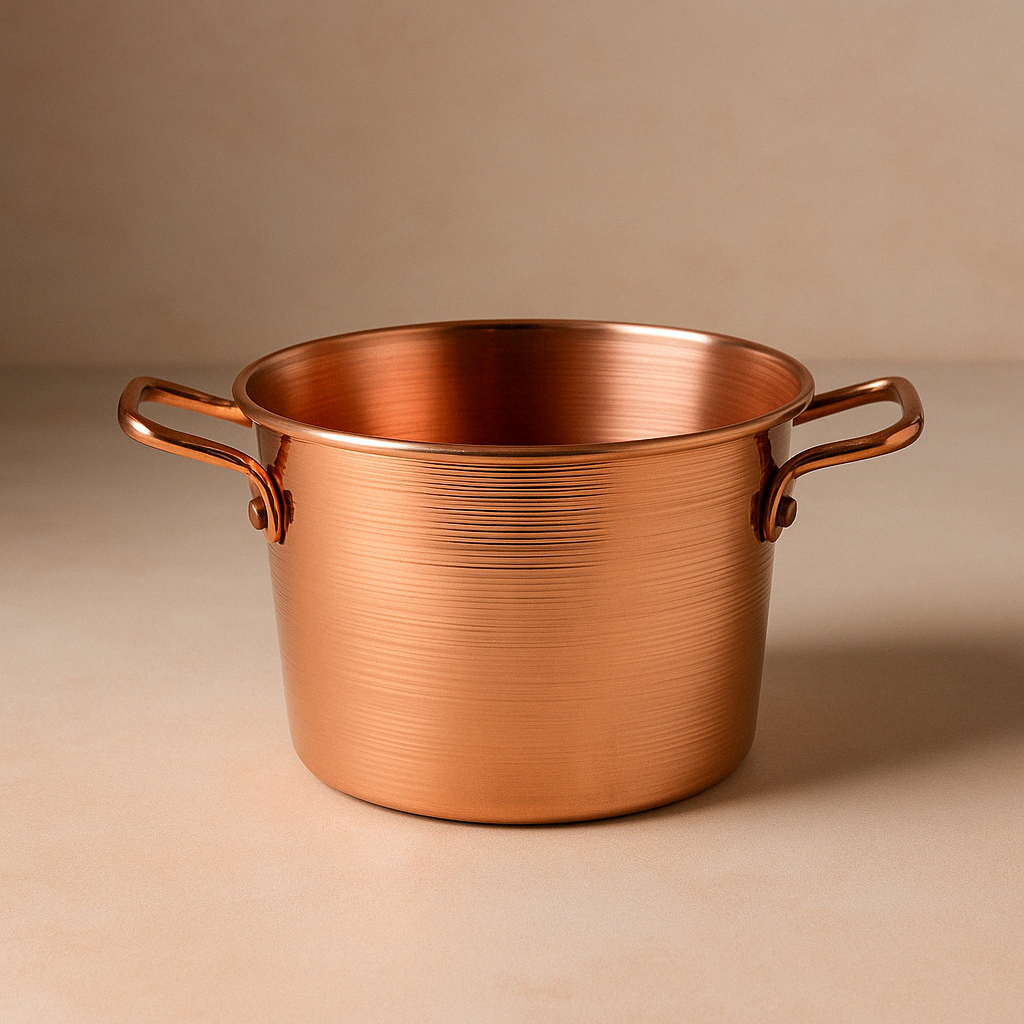 Pure Copper Pot with Double Bottom – 18cm