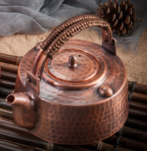 Handcrafted Antique Copper Teapot – 700ml | For Holistic and Energetic Wellness