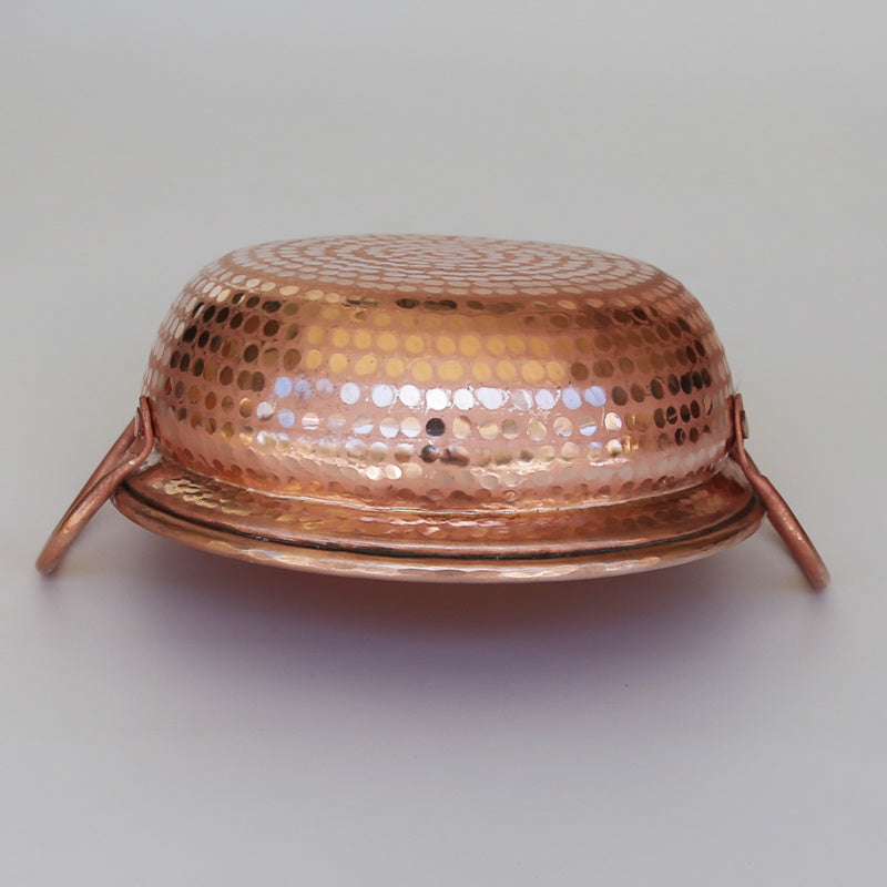 Copper Stew Pot with Lid – 20 cm