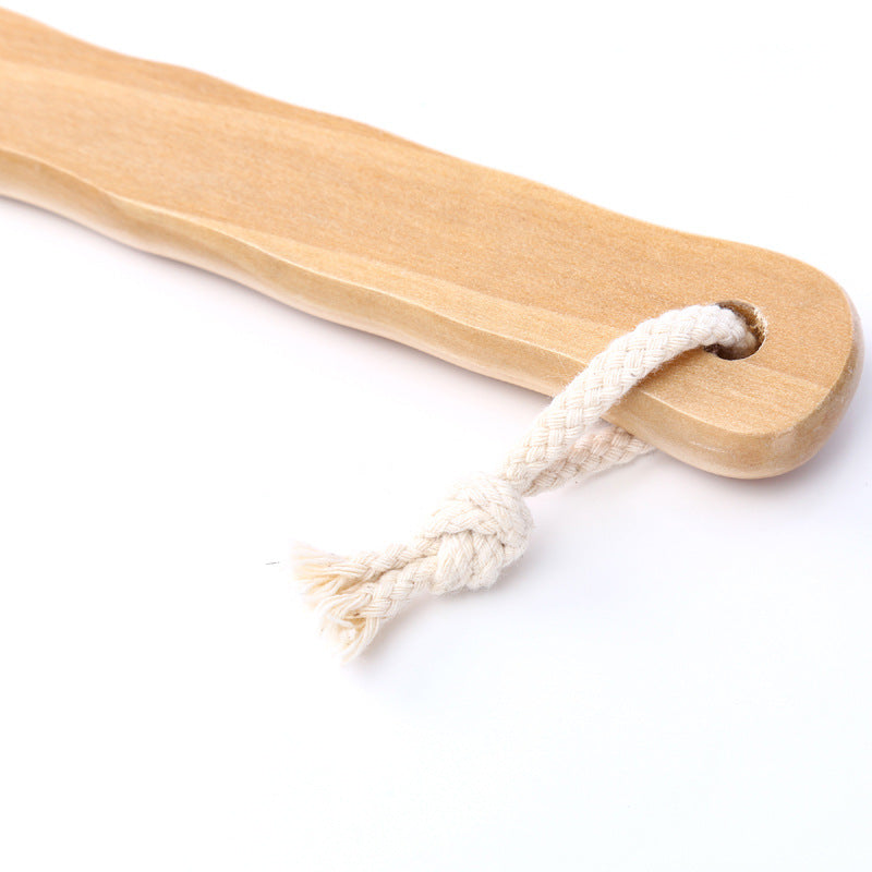 Wooden Body Brush with Natural Boar Hair Bristles