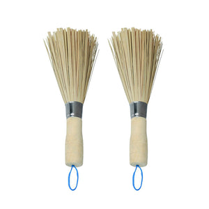 Traditional Bamboo Wok Brush – Long Handle