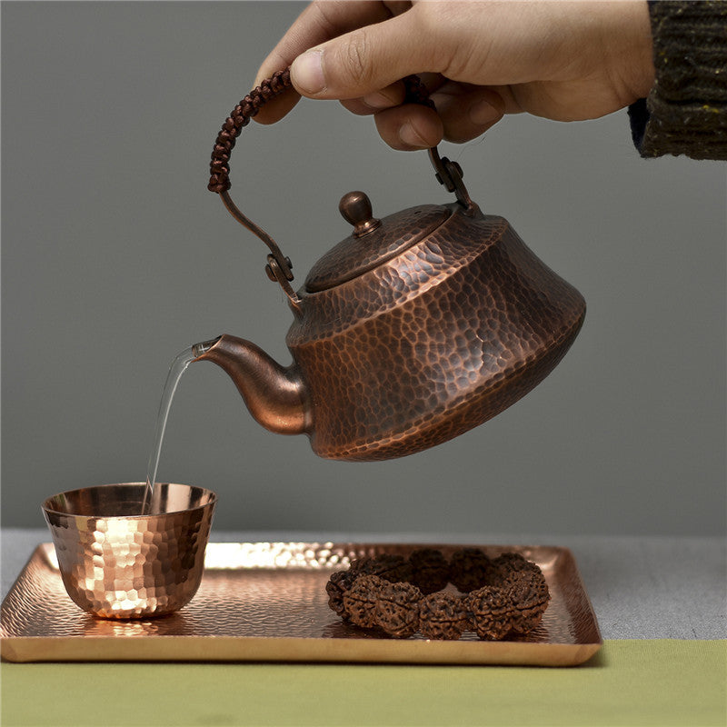 Handcrafted Pure Copper Teapot for Mindful Living - Holistic Harmony