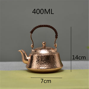Handcrafted Pure Copper Teapot for Mindful Living - Holistic Harmony