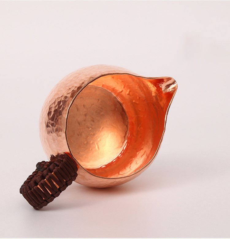Handcrafted Copper Tea Maker – Natural Hammered Finish