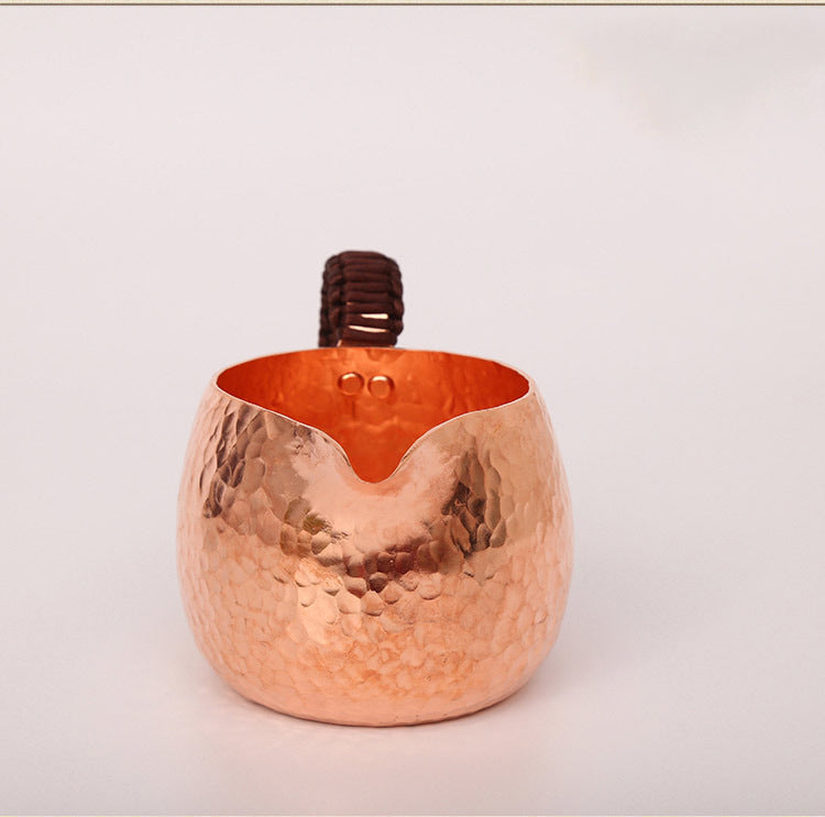 Handcrafted Copper Tea Maker – Natural Hammered Finish