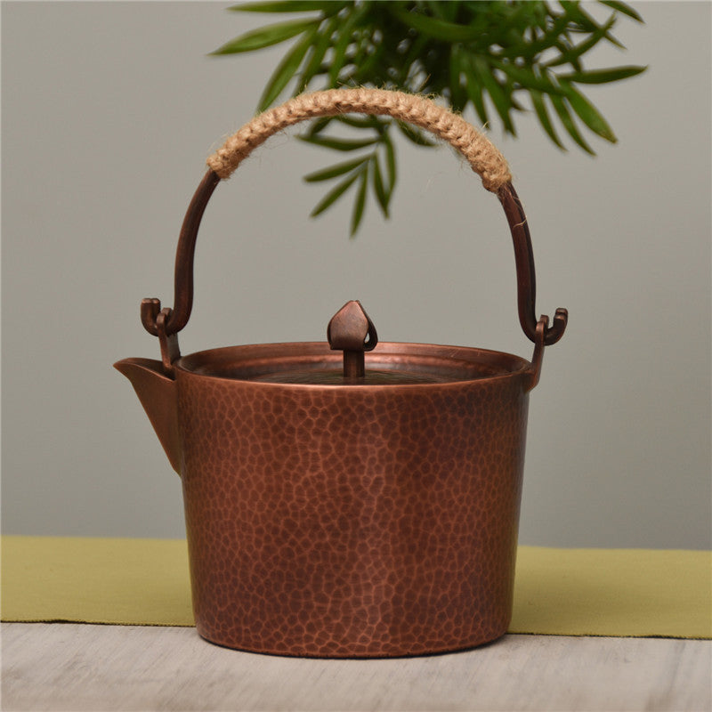 Hand-Hammered Pure Copper Teapot – 1L Capacity