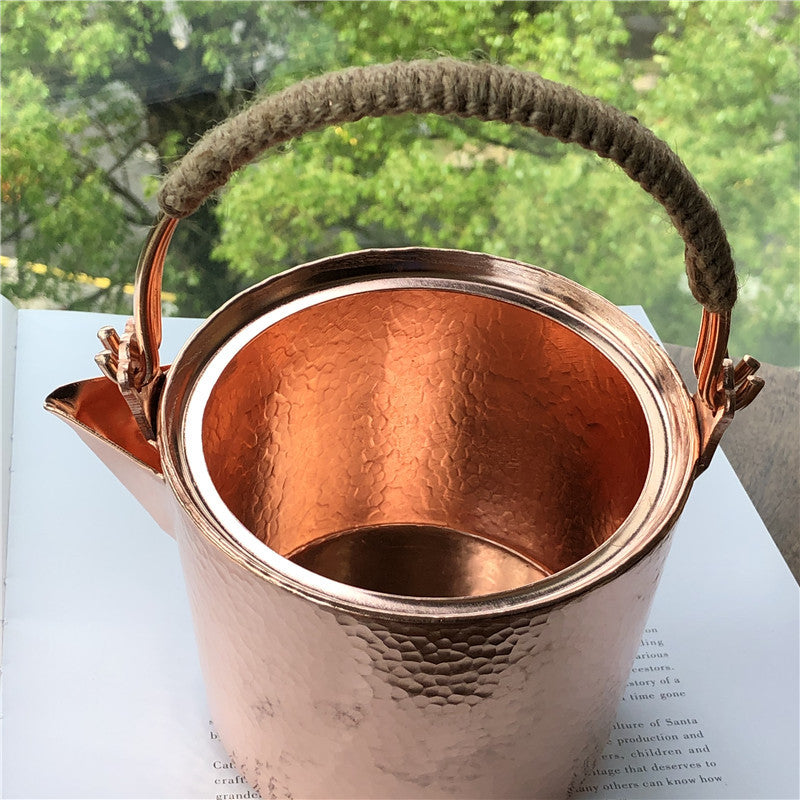 Hand-Hammered Pure Copper Teapot – 1L Capacity