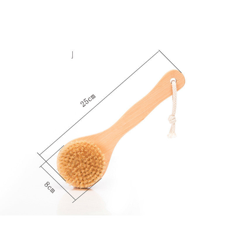 Wooden Body Brush with Natural Boar Hair Bristles