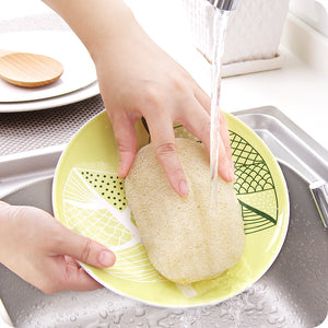 Natural Loofah Oval Dish Sponge – Plastic-Free & Biodegradable