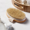 Boar Bristle Body Brush – Oval Shape with Hand Strap