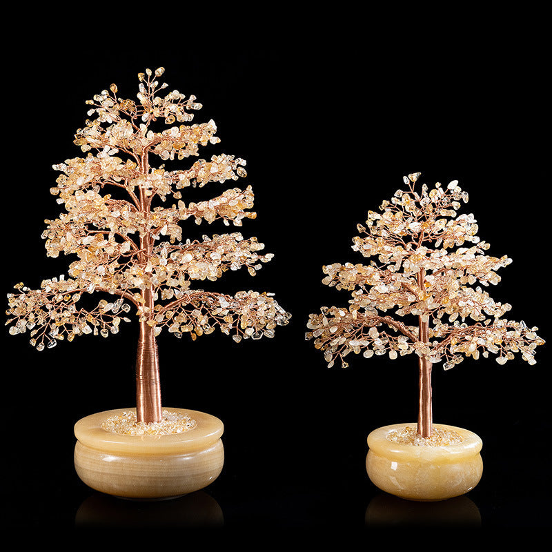 Energetic Copper Crystal Tree with Pot Base – Large (38 cm) / Small (28 cm)