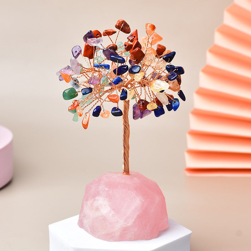 Energetic Copper Crystal Base Tree – 12 cm