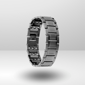 Manufacturers Customized Watch Buckle Jewelry Black Pure Titanium Bio-Energy Magnetic Health Bracelet.