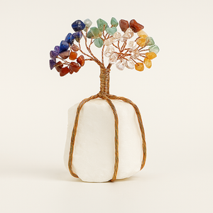 Energetic Copper Crystal Tree – Crystal Base 13 cm