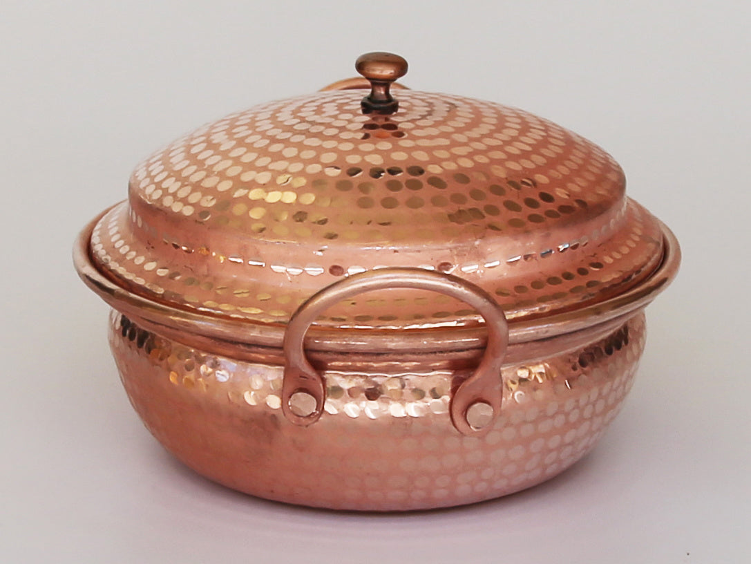 Copper Stew Pot with Lid – 20 cm