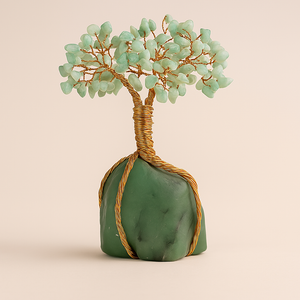 Energetic Copper Crystal Tree – Crystal Base 13 cm