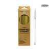 Natural Bamboo Drinking Straws – 12-Pack + Cleaning Brush