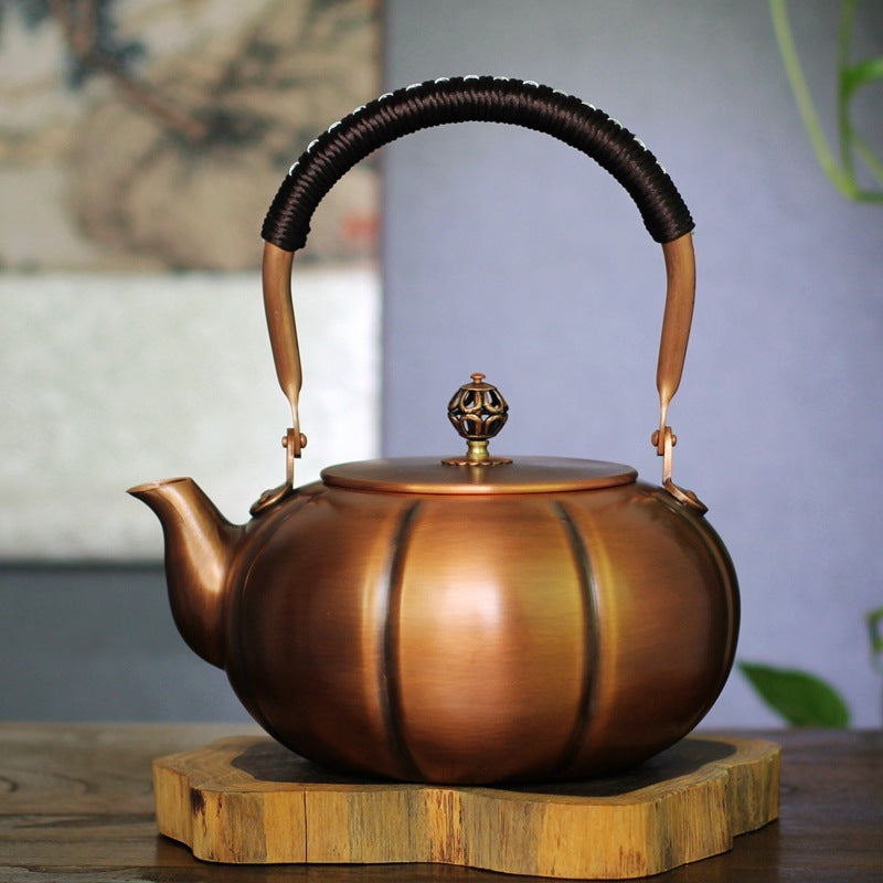 Holistic Harmony Copper Teapot – Antique Design for Body & Soul Balance