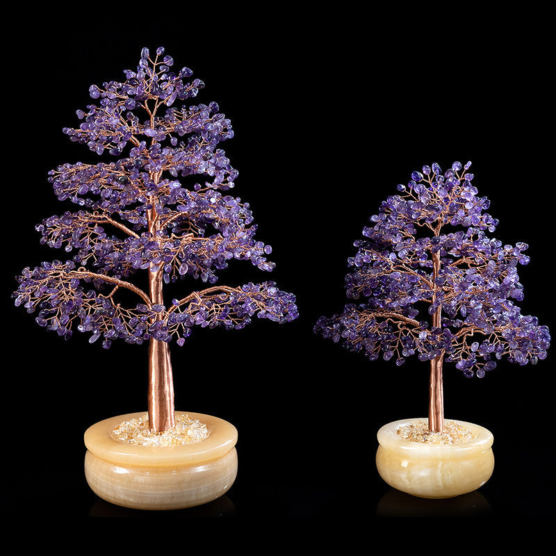 Energetic Copper Crystal Tree with Pot Base – Large (38 cm) / Small (28 cm)