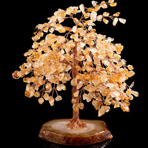 Energetic Amethyst Crystal Tree on Agate Base – 25 cm