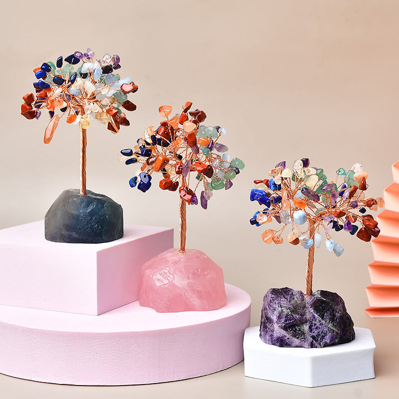 Energetic Copper Crystal Base Tree – 12 cm