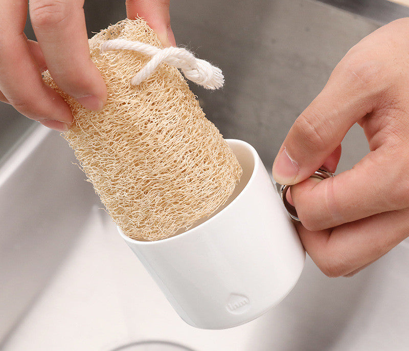 Natural Loofah Dish Scrubber – With or Without Hanging Loop