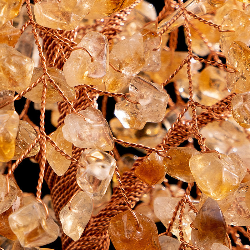 Energetic Copper Crystal Tree on Quartz Base – 27 cm