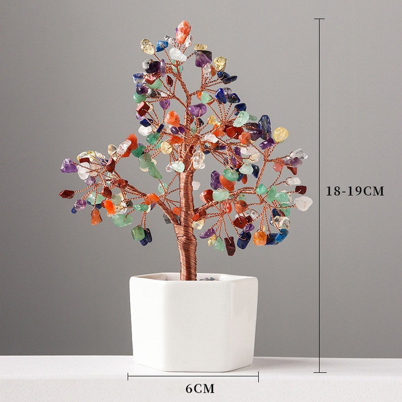 Colorful Copper Crystal Tree of Abundance – 19 cm